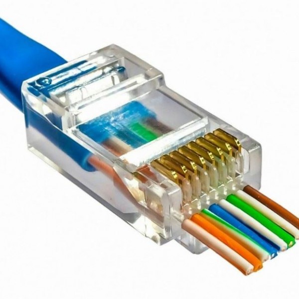 FULLY H-607K EZ YENİ NESİL RJ45 CAT5/CAT6 8P/8C AÇIK UÇLU SOKET (100LÜK PAKET)