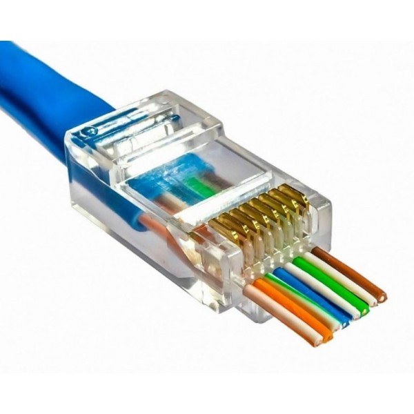 FULLY H-607K EZ YENİ NESİL RJ45 CAT5/CAT6 8P/8C AÇIK UÇLU SOKET (100LÜK PAKET) FULLY H-607K EZ YENİ NESİL RJ45 CAT5/CAT6 8P/8C AÇIK UÇLU SOKET (100LÜK PAKET)