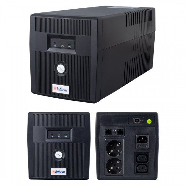 INFORM GUARDIAN 1200VA UPS KESİNTİSİZ GÜÇ KAYNAĞI 7/20DK (2X7AH) INFORM GUARDIAN 1200VA UPS KESİNTİSİZ GÜÇ KAYNAĞI 7/20DK (2X7AH)
