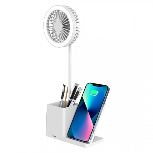 S-LINK SL-M9055 BEYAZ TYPE-C 10W KABLOSUZ ŞARJ CİHAZI FANLI KALEMLİKLİ MASA LAMBASI S-LINK SL-M9055 BEYAZ TYPE-C 10W KABLOSUZ ŞARJ CİHAZI FANLI KALEMLİKLİ MASA LAMBASI