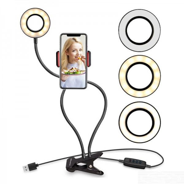 POWERMASTER PM-2577 AKROBATİK IŞIKLI YOUTUBERLAR İÇİN TELEFON TUTACAĞI POWERMASTER PM-2577 AKROBATİK IŞIKLI YOUTUBERLAR İÇİN TELEFON TUTACAĞI