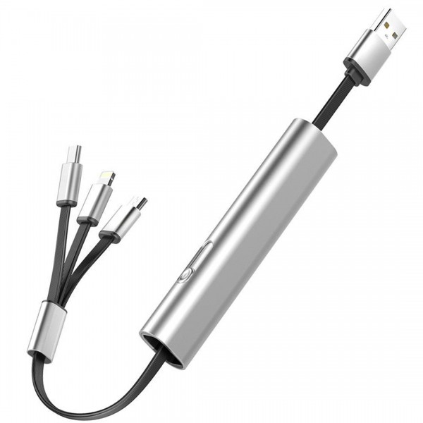 POWERMASTER PM-25800 5V - 2.4A 3İN1 (MİCRO USB - LİGHTNİNG - TYPE C) TELEFON ŞARJ KABLOSU POWERMASTER PM-25800 5V - 2.4A 3İN1 (MİCRO USB - LİGHTNİNG - TYPE C) TELEFON ŞARJ KABLOSU