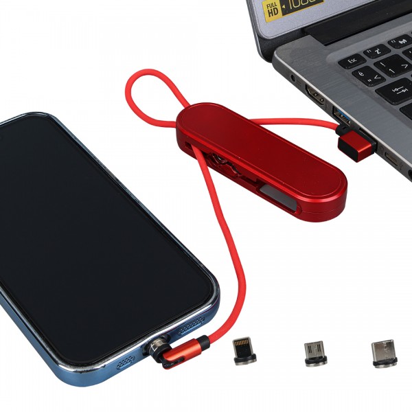 POWERMASTER PM-25904 KIRMIZI 3İN1 (TYPE C- LİGHTNİNG- MİCRO USB) MANYETİK UÇ TAŞINABİLİR ŞARJ KABLOSU POWERMASTER PM-25904 KIRMIZI 3İN1 (TYPE C- LİGHTNİNG- MİCRO USB) MANYETİK UÇ TAŞINABİLİR ŞARJ KABLOSU