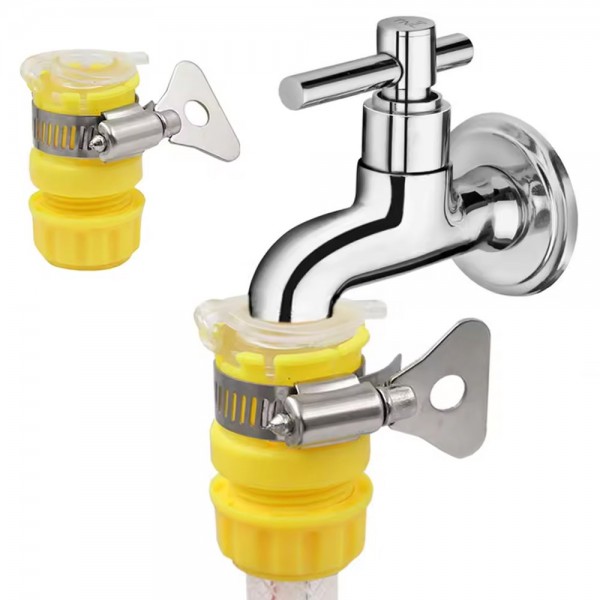 SUNUP SN-25977 SARI KELEPÇELİ MUSLUK ADAPTÖRÜ SUNUP SN-25977 SARI KELEPÇELİ MUSLUK ADAPTÖRÜ