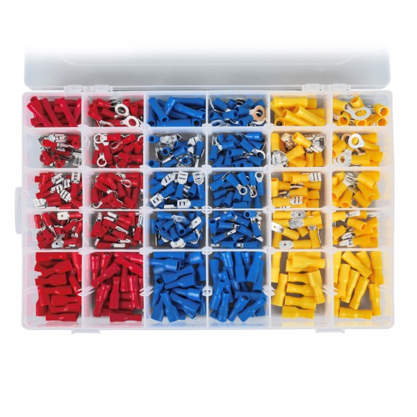 POWERMASTER PM-25982 MUHTELİF ÖLÇÜLERDE KABLO PABUÇ (480 PARÇA) POWERMASTER PM-25982 MUHTELİF ÖLÇÜLERDE KABLO PABUÇ (480 PARÇA)