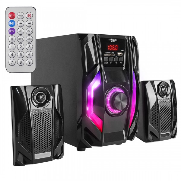 MİKADO MD-415BT RGB 2+1 20 WATT BASSLI FM/BT/SD/USB BLUETOOTH SES SİSTEMİ MULTİMEDYA HOPARLÖR MİKADO MD-415BT RGB 2+1 20 WATT BASSLI FM/BT/SD/USB BLUETOOTH SES SİSTEMİ MULTİMEDYA HOPARLÖR