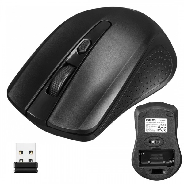 EVEREST SMW-487 USB SİYAH 2.4GHZ 1500 DPI OPTİK KABLOSUZ MOUSE EVEREST SMW-487 USB SİYAH 2.4GHZ 1500 DPI OPTİK KABLOSUZ MOUSE