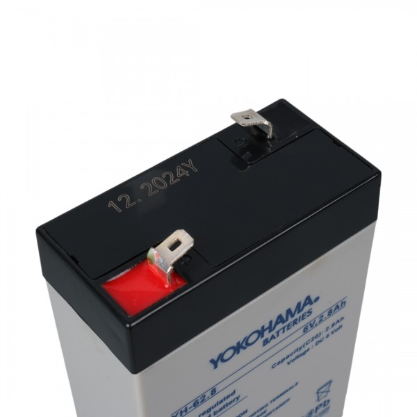 YOKOHAMA YH-62.8 6 VOLT - 2.8 AMPER DİK AKÜ (66 X 33 X 97 MM) YOKOHAMA YH-62.8 6 VOLT - 2.8 AMPER DİK AKÜ (66 X 33 X 97 MM)