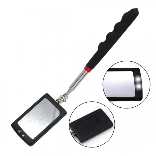 POWERMASTER PM-26176 TELESKOPİK UZAYAN KATLANIR IŞIKLI AYNA (90CM UZAMA BOYU) POWERMASTER PM-26176 TELESKOPİK UZAYAN KATLANIR IŞIKLI AYNA (90CM UZAMA BOYU)