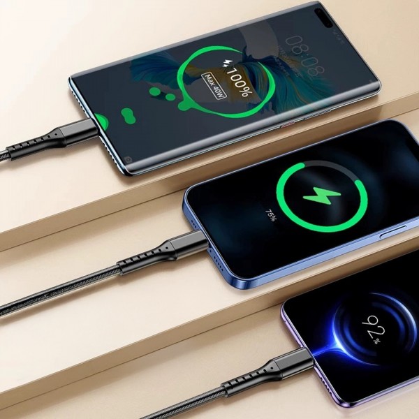 POWERMASTER PM-26332 3IN1 SİYAH 1.2 METRE (MICRO USB - LIGHTNING - TYPE C) TELEFON ŞARJ KABLOSU POWERMASTER PM-26332 3IN1 SİYAH 1.2 METRE (MICRO USB - LIGHTNING - TYPE C) TELEFON ŞARJ KABLOSU