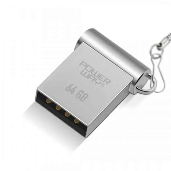 POWERWAY 64 GB USB 3.0 METAL MINI FLASH BELLEK POWERWAY 64 GB USB 3.0 METAL MINI FLASH BELLEK