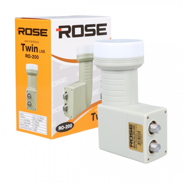 ROSE RO-200 UNIVERSAL TWIN ÇİFTLİ LNB 0.1DB ROSE RO-200 UNIVERSAL TWIN ÇİFTLİ LNB 0.1DB