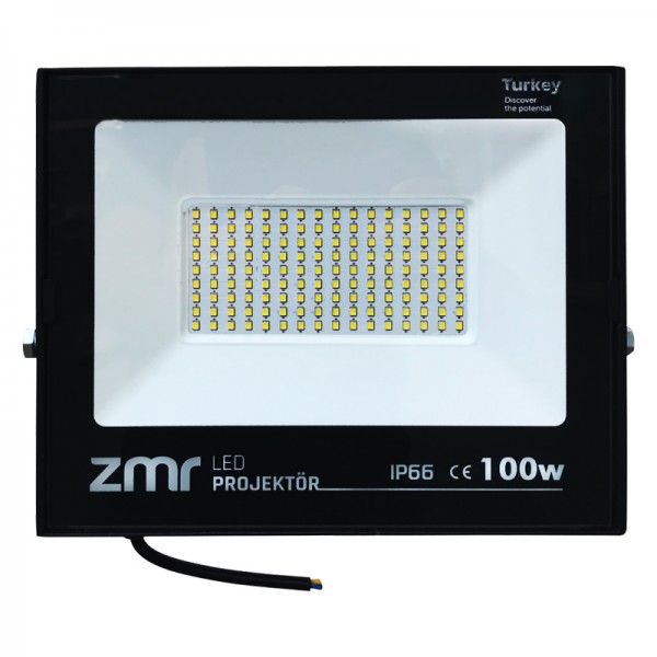 ZMR 100 WATT - 220 VOLT 6500K IP66 150* IŞIK AÇISI SİYAH SLİM KASA BEYAZ LED PROJEKTÖR ZMR 100 WATT - 220 VOLT 6500K IP66 150* IŞIK AÇISI SİYAH SLİM KASA BEYAZ LED PROJEKTÖR