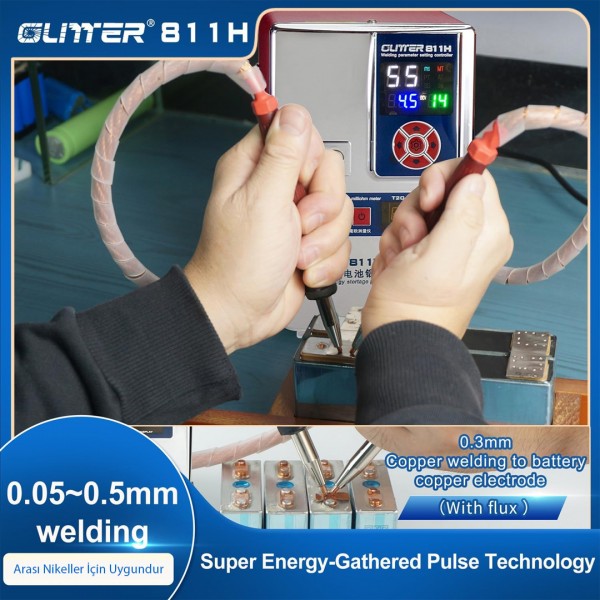 GLİTTER 811H ŞARJLI PİL PROFESYONEL BAKIR - NİKEL PUNTA KAYNAK MAKİNESİ 36KW/42KW 7000A GLİTTER 811H ŞARJLI PİL PROFESYONEL BAKIR - NİKEL PUNTA KAYNAK MAKİNESİ 36KW/42KW 7000A