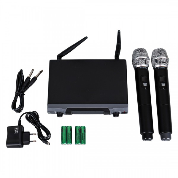 WESTA WM-202H 1 ALICI + 2 EL KABLOSUZ UHF TELSİZ MİKROFONU SETİ WESTA WM-202H 1 ALICI + 2 EL KABLOSUZ UHF TELSİZ MİKROFONU SETİ