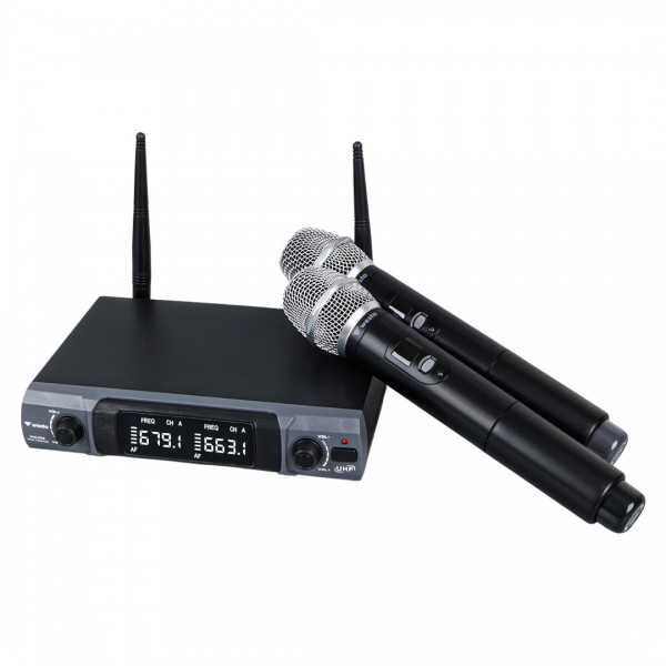 WESTA WM-202H 1 ALICI + 2 EL KABLOSUZ UHF TELSİZ MİKROFONU SETİ WESTA WM-202H 1 ALICI + 2 EL KABLOSUZ UHF TELSİZ MİKROFONU SETİ