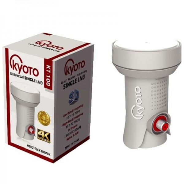 KYOTO KT-100 ALTIN UÇLU TEKLİ LNB CROSS KYOTO KT-100 ALTIN UÇLU TEKLİ LNB CROSS