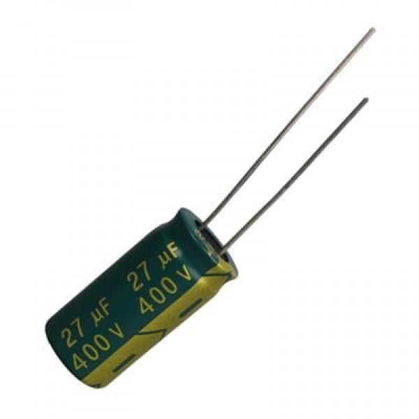 27 MF 400 V İnce Uzun Bacak Kondansatör
