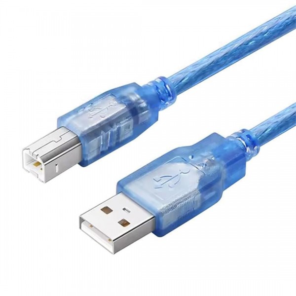 FULLY G-534D 1.5 MT ŞEFFAF MAVİ USB YAZICI KABLOSU FULLY G-534D 1.5 MT ŞEFFAF MAVİ USB YAZICI KABLOSU