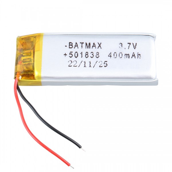 POWERMASTER 501838 3.7 VOLT 400 MAH LİTYUM POLİMER PİL POWERMASTER 501838 3.7 VOLT 400 MAH LİTYUM POLİMER PİL