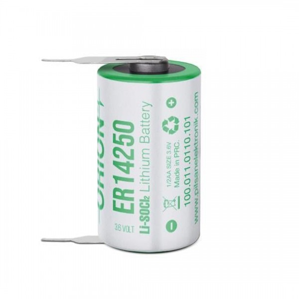 ORION ER14250 H 1/2AA 3.6V 1200MAH KISA BOY PUNTALI LİTYUM PİL ORION ER14250 H 1/2AA 3.6V 1200MAH KISA BOY PUNTALI LİTYUM PİL