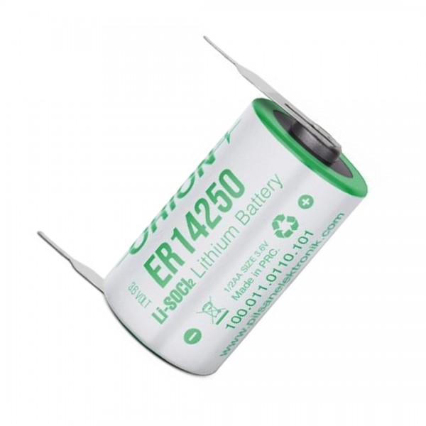 ORION ER14250 H 1/2AA 3.6V 1200MAH KISA BOY PUNTALI LİTYUM PİL ORION ER14250 H 1/2AA 3.6V 1200MAH KISA BOY PUNTALI LİTYUM PİL