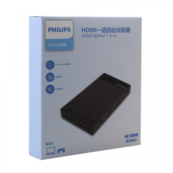 PHILIPS SWV9023B/93 HDMI 1-IN-4-OUT SPLITTER