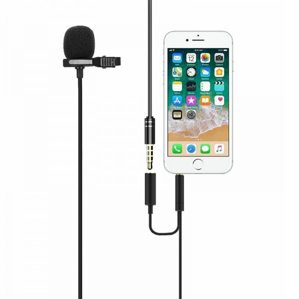 POWERMASTER JH-043-A 3.5MM JACK VE KULAKLIK GİRİŞLİ YOUTUBER YAKA MİKROFONU POWERMASTER JH-043-A 3.5MM JACK VE KULAKLIK GİRİŞLİ YOUTUBER YAKA MİKROFONU