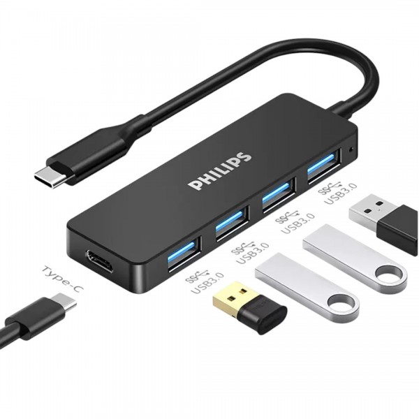 PHILIPS SWR1603G/93-0.2 TYPE-C TO 4XUSB 3.0 ÇOKLAYICI 20CM KABLOLU PHILIPS SWR1603G/93-0.2 TYPE-C TO 4XUSB 3.0 ÇOKLAYICI 20CM KABLOLU