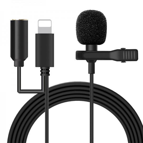 POWERMASTER JH-041-A LIGHTNING GİRİŞLİ VE KULAKLIK GİRİŞLİ YOUTUBER YAKA MİKROFONU POWERMASTER JH-041-A LIGHTNING GİRİŞLİ VE KULAKLIK GİRİŞLİ YOUTUBER YAKA MİKROFONU