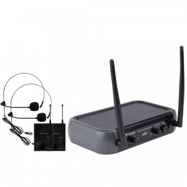 WESTA WM-102T 1 ALICI + 2 YAKA (LAVALIER) KABLOSUZ UHF MİKROFON SETİ WESTA WM-102T 1 ALICI + 2 YAKA (LAVALIER) KABLOSUZ UHF MİKROFON SETİ
