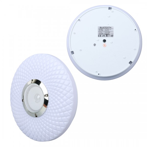 POWERMASTER PM-27329 BEYAZ 30*6 CM 24 WATT BLUETOOTH HOPARLÖRLÜ TAVAN AYDINLATMA POWERMASTER PM-27329 BEYAZ 30*6 CM 24 WATT BLUETOOTH HOPARLÖRLÜ TAVAN AYDINLATMA