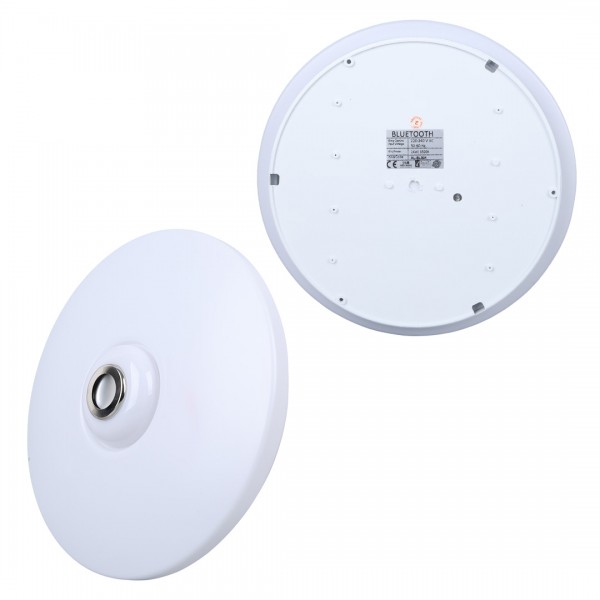 POWERMASTER PM-27331 BEYAZ 34*9 CM 24 WATT BLUETOOTH HOPARLÖRLÜ TAVAN AYDINLATMA POWERMASTER PM-27331 BEYAZ 34*9 CM 24 WATT BLUETOOTH HOPARLÖRLÜ TAVAN AYDINLATMA