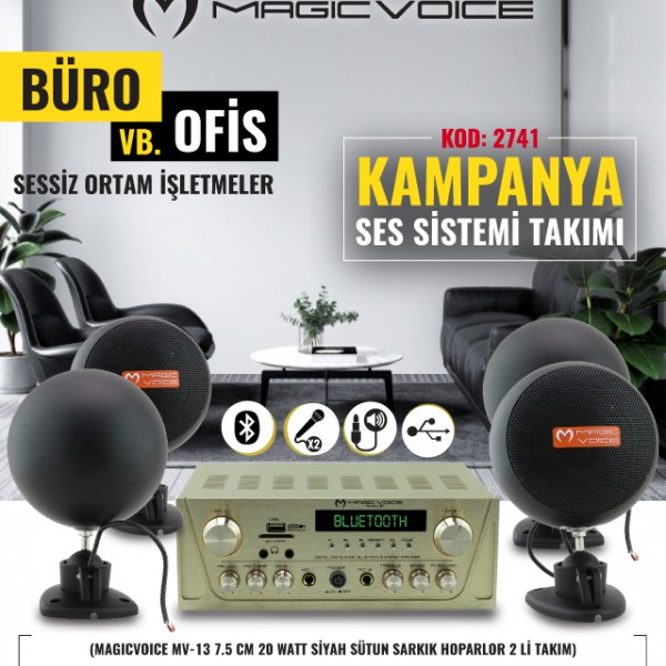 MAGICVOICE BÜRO-OFİS-İŞLETME SES SİSTEMİ KAMPANYA (15646-16291) MAGICVOICE BÜRO-OFİS-İŞLETME SES SİSTEMİ KAMPANYA (15646-16291)