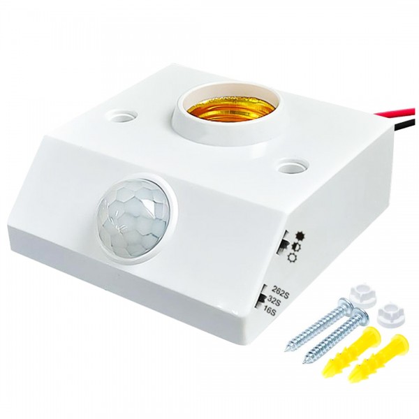 LEDX DY-102 ABS 360 PIR HAREKET SENSÖRLÜ E27 DUY APARATI LEDX DY-102 ABS 360 PIR HAREKET SENSÖRLÜ E27 DUY APARATI
