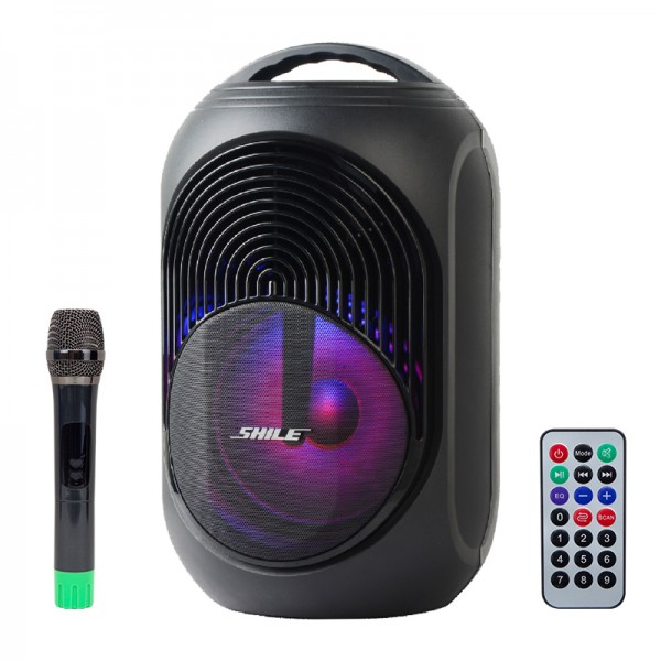 SHİLE SL-2018A EL MİKROFONLU-2 MİK GİRİŞ-2 GİTAR GİRİŞLİ-KUMANDALI USB+SD+BT IŞIKLI ŞARJLI SEYYAR ANFİ SHİLE SL-2018A EL MİKROFONLU-2 MİK GİRİŞ-2 GİTAR GİRİŞLİ-KUMANDALI USB+SD+BT IŞIKLI ŞARJLI SEYYAR ANFİ