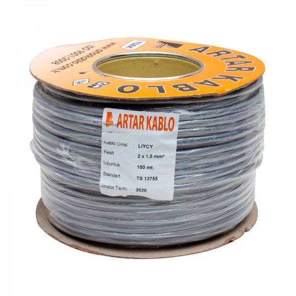 ARTAR 2X1.5MM LIHCH BLENDAJLI 100 METRE BAKIR HOPARLÖR KABLOSU ARTAR 2X1.5MM LIHCH BLENDAJLI 100 METRE BAKIR HOPARLÖR KABLOSU