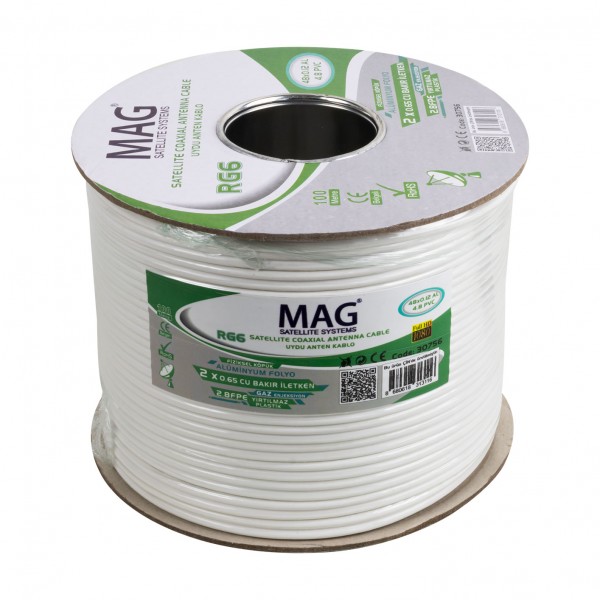 MAG RG59 FA MİNİ DUAL BİTİŞİK 48 TEL ANTEN KABLOSU (100 METRE) MAG RG59 FA MİNİ DUAL BİTİŞİK 48 TEL ANTEN KABLOSU (100 METRE)