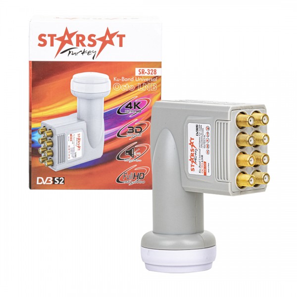 STARSAT SR-328 GOLD OCTO SEKİZLİ 4K LNB STARSAT SR-328 GOLD OCTO SEKİZLİ 4K LNB
