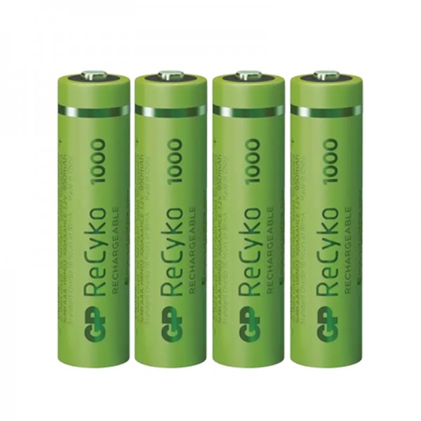 GP RECYKO 950 MAH AAA İNCE 4LÜ ŞARJLI KALEM PİL GP100AAAHCE-2EB4 (GPRHC103E001) GP RECYKO 950 MAH AAA İNCE 4LÜ ŞARJLI KALEM PİL GP100AAAHCE-2EB4 (GPRHC103E001)
