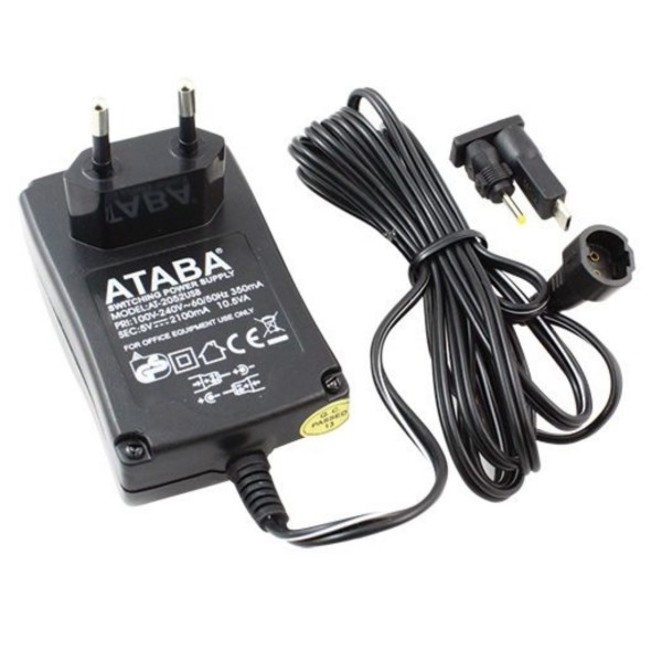 ATABA AT-2052 5 VOLT - 2.1 AMPER 2.5*0.7+MİCRO USB UÇLU PRİZ TİPİ ADAPTÖR ATABA AT-2052 5 VOLT - 2.1 AMPER 2.5*0.7+MİCRO USB UÇLU PRİZ TİPİ ADAPTÖR