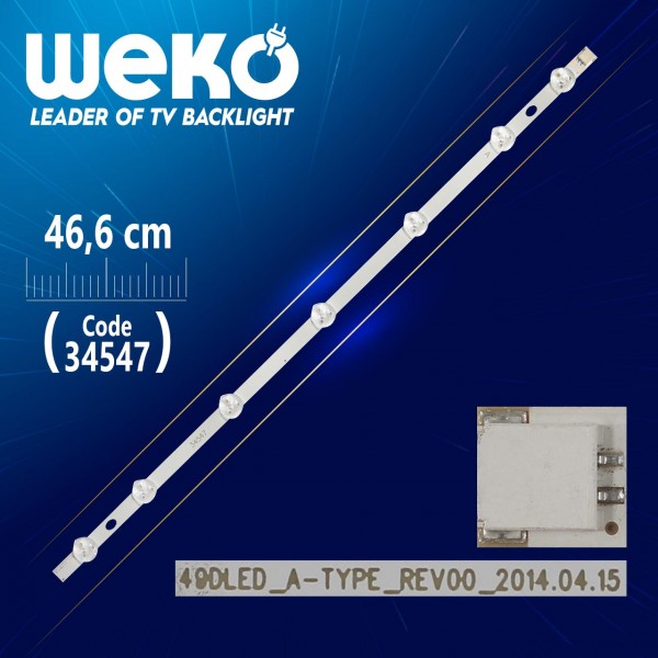 49DLED_A-TYPE_REV00 - 46.6 CM 7 LEDLİ - (WK-187) 49DLED_A-TYPE_REV00 - 46.6 CM 7 LEDLİ - (WK-187)