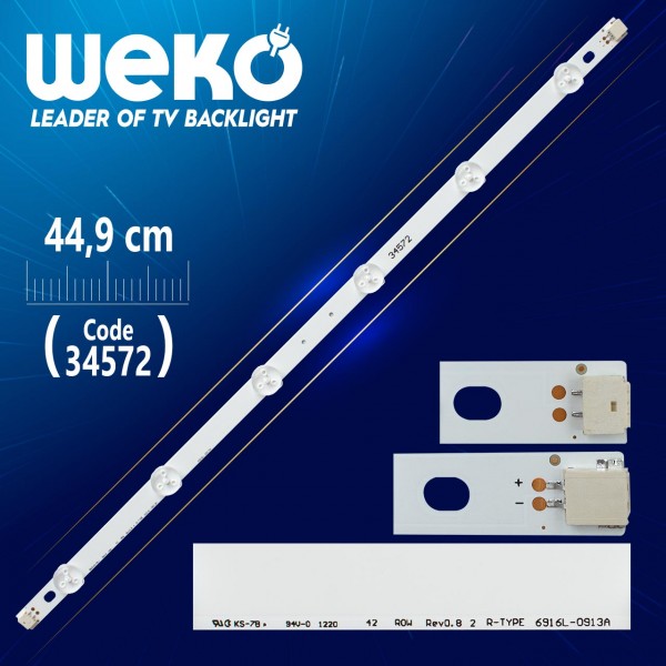 42 ROW REV0.8 2 R-TYPE - 6 LEDLİ 44.9 CM - (WK-191) 42 ROW REV0.8 2 R-TYPE - 6 LEDLİ 44.9 CM - (WK-191)