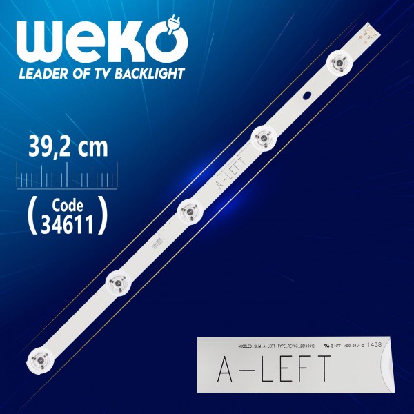 480DLED_SLIM_A-LEFT-TYPE_REV03 - 39.2 CM 5 LEDLİ - (WK-659) 480DLED_SLIM_A-LEFT-TYPE_REV03 - 39.2 CM 5 LEDLİ - (WK-659)