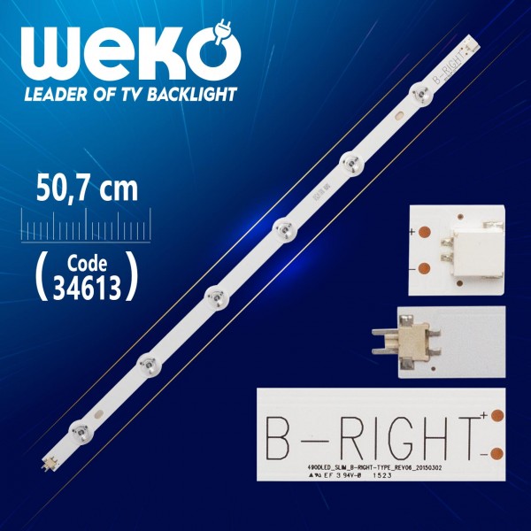 490DLED_SLIM_B-RIGHT-TYPE_REV00 - 50.7 CM 6 LEDLİ - (WK-195) 490DLED_SLIM_B-RIGHT-TYPE_REV00 - 50.7 CM 6 LEDLİ - (WK-195)