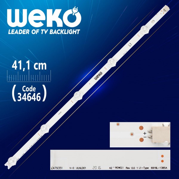 42 ROW2.1 REV1.0 2 L1-TYPE 41.2 CM 5 LEDLİ - (WK-069) 42 ROW2.1 REV1.0 2 L1-TYPE 41.2 CM 5 LEDLİ - (WK-069)