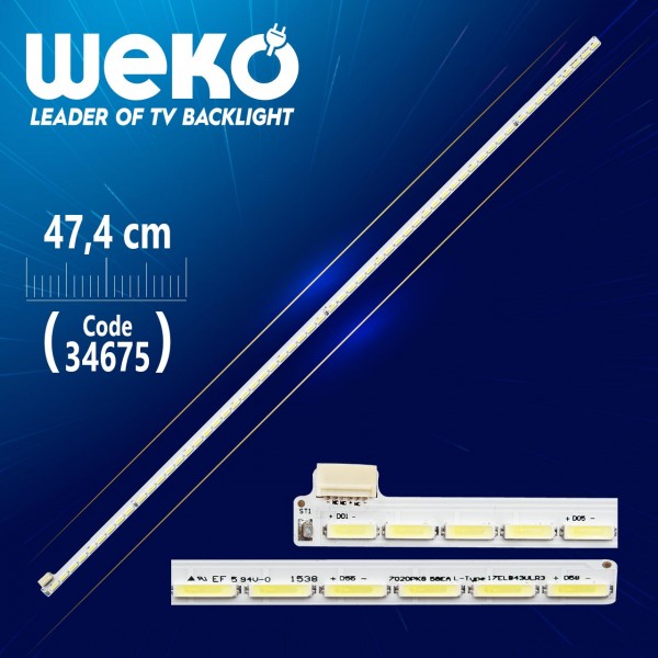 17ELB43ULR3 7020PKG 58EA L-TYPE 47.4 CM 58 LEDLİ - (WK-144) 17ELB43ULR3 7020PKG 58EA L-TYPE 47.4 CM 58 LEDLİ - (WK-144)