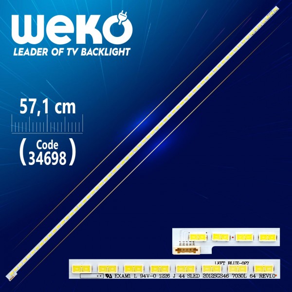 SLED 2012SGS46 7030L 64 REV1.0 - 57.1 CM 64 LEDLİ - (WK-147) SLED 2012SGS46 7030L 64 REV1.0 - 57.1 CM 64 LEDLİ - (WK-147)