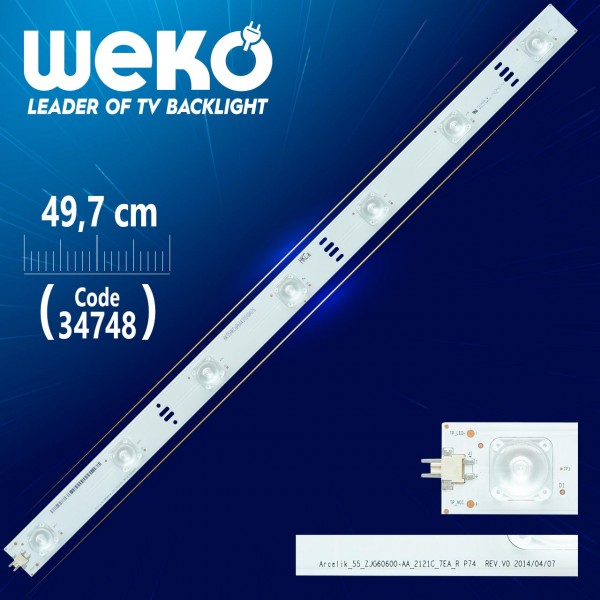 ARCELİK_55_ZJG60600-AA_2121C_7EA_R P74 REV.V0 - 49.7 CM 7 LEDLİ - (WK-49) ARCELİK_55_ZJG60600-AA_2121C_7EA_R P74 REV.V0 - 49.7 CM 7 LEDLİ - (WK-49)