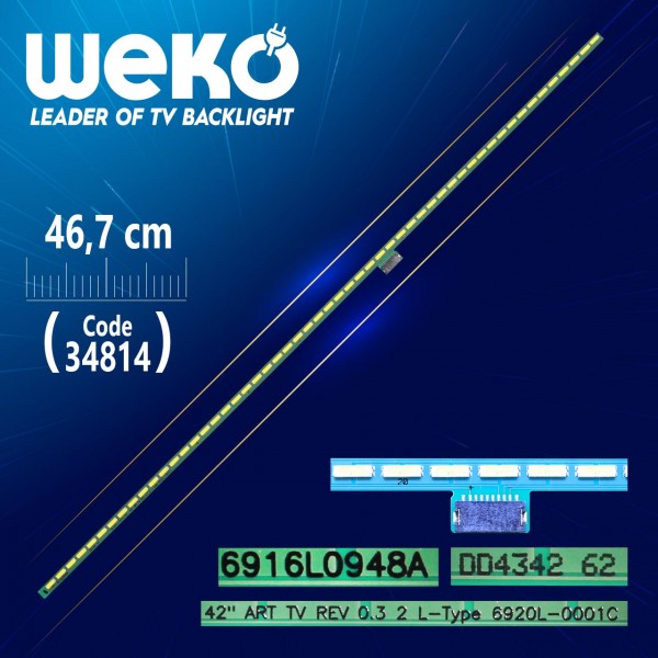 42 ART TV REV 0.3 2 L-TYPE 6920L-0001C - 46.7 CM 54 LEDLİ - (WK-696) 42 ART TV REV 0.3 2 L-TYPE 6920L-0001C - 46.7 CM 54 LEDLİ - (WK-696)